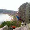 Beautiful line at Devil's Lake