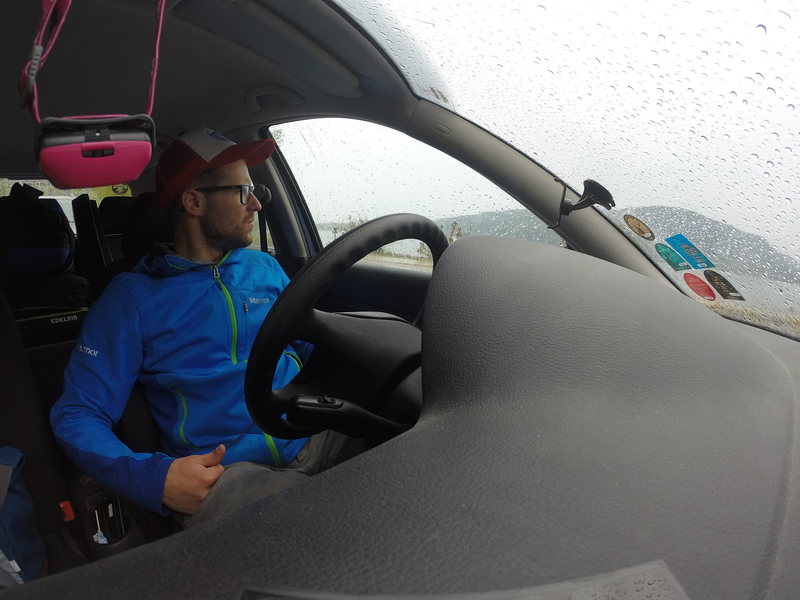 Waiting out the rain at Devils Lake State Park, WI