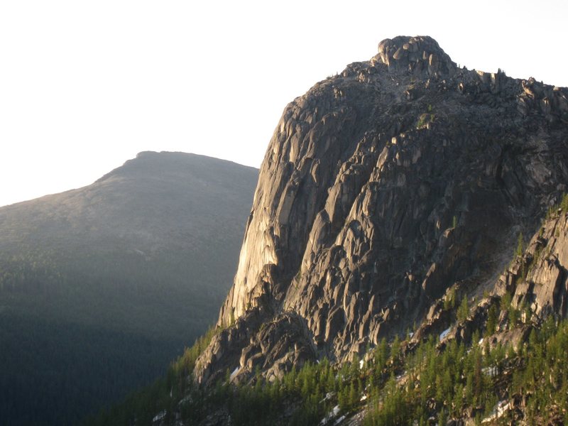 NE Face of Amphitheatre Mtn from Cathedral Pass.