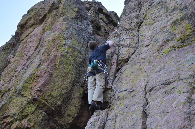 Tom climbing Cal Trop.