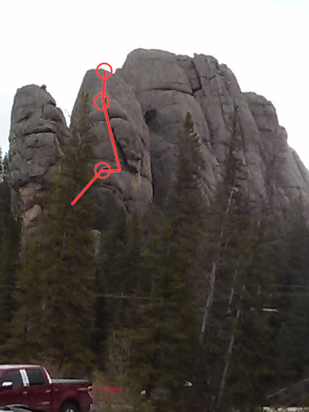 View of Aquarium Rock from the Sylvan Lake parking lot.