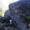 Aaron at the boulder