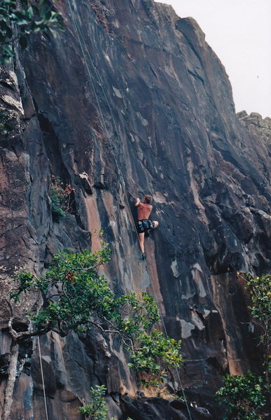 Very different basalt that I've climbed other places.