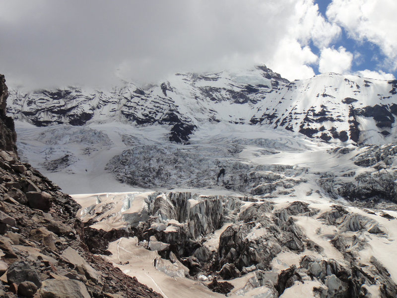 Carbon glacier as seen from Curtis camp