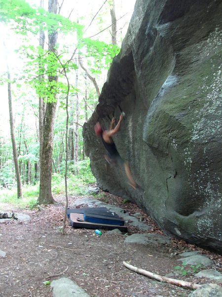 repeating the moves after the FA of "High Jump." Setting up for the big move to the lip.