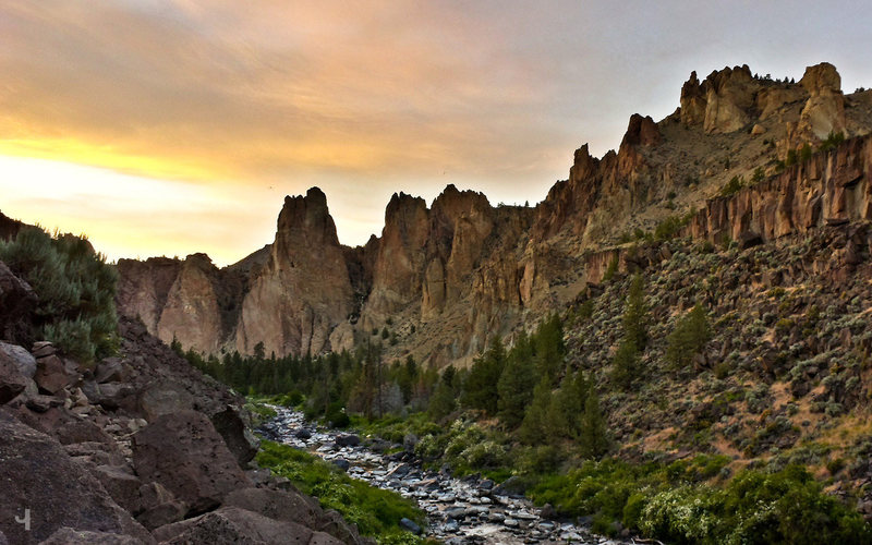 Looking toward the Monument Area from the Lower Gorge