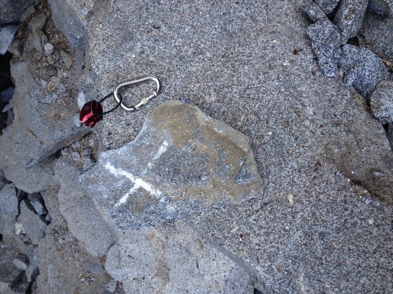 Knocked a death block off at the P1 crux. Luckily, I was following, not leading, so my belayer was safely above.