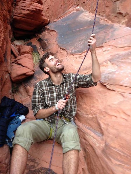 Belaying in Red Rocks