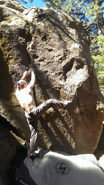 Starting holds and a whole lot of white boy sun glare. 