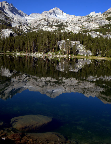 Mt Brewer (in the background, center) from East Lake.