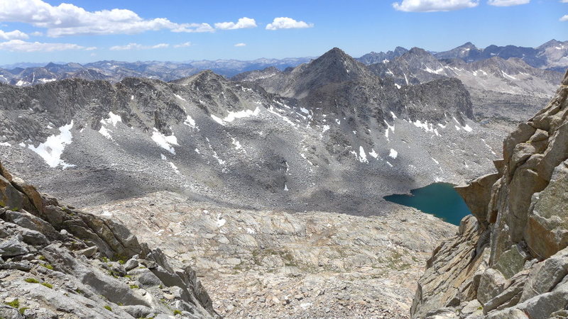 another view down to Dusy Basin