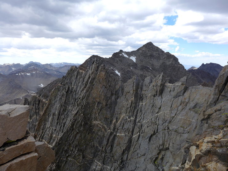 The NW Ridge coming in from Agassiz. You'll take this to the summit.