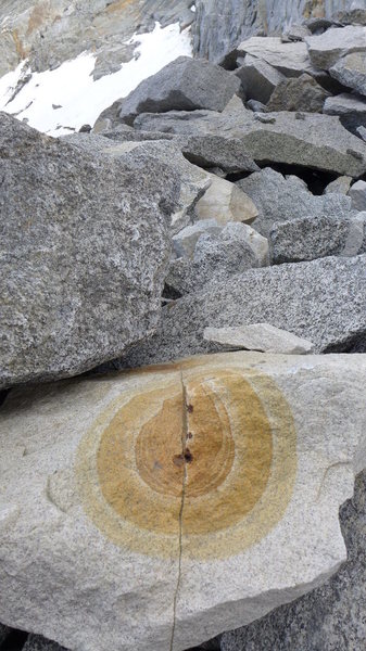 interesting rock on the way to Agassiz Col