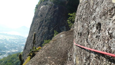 The start of the traverse.