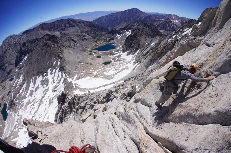 Andrew on Northeast Ridge of Bear Creek Spire