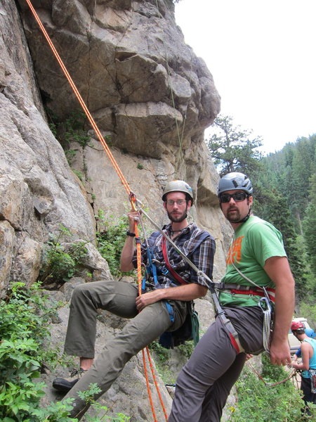 Leader Rescue practice in BoCan on a ClimbingLife Guides rescue course.