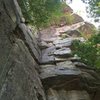 Melissa near the crux