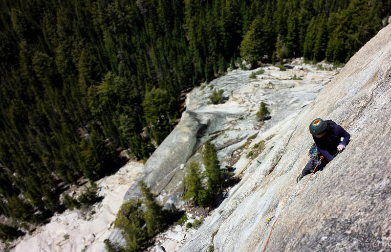 yvonne on the second last pitch before we went up the jailbreak finish