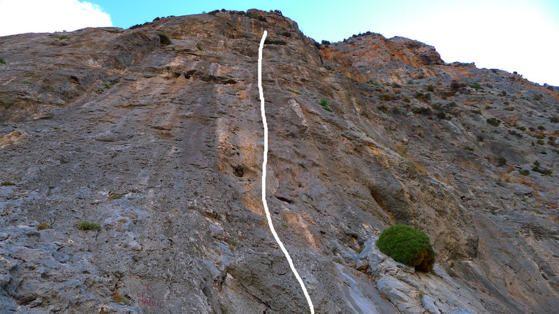 Kalymero, 70 meter rope required.