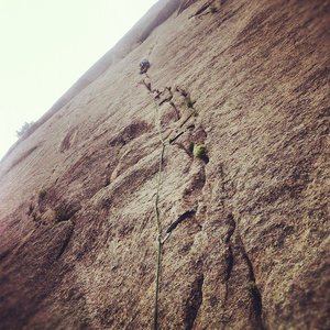 Greg K leading up P1 of Fat City.