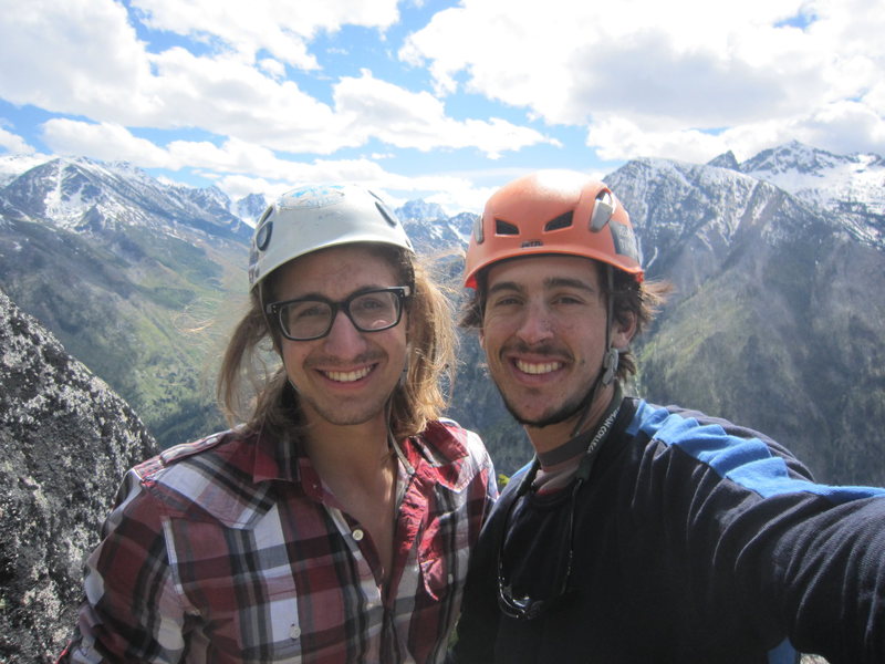 first ascent team much dirtier after cleaning the pitches.  