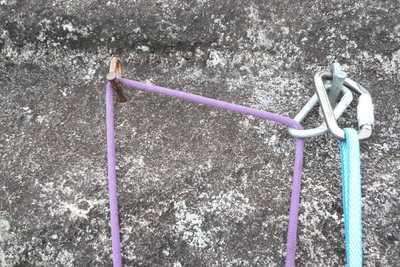 Anchors in Brazil are essential two bolts. But these bolts are amazing in that you can rap off them.