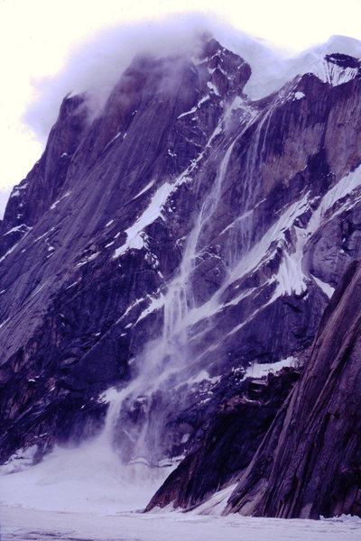 A little spindrift on Mt. Dickey