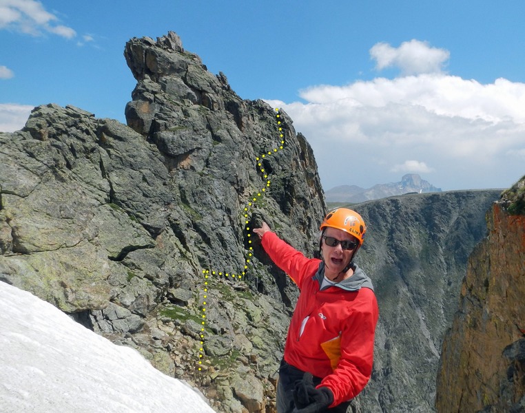 Descent route on northwest side of Notchtop. Can be exposed and scary. Avoid the temptation to rappel.