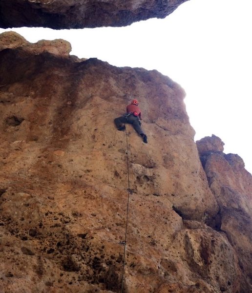 Above the crux