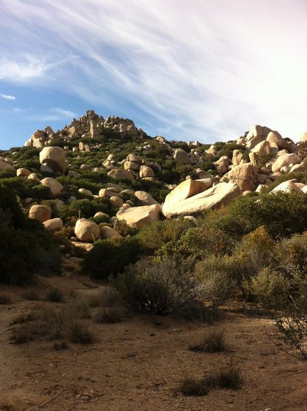 Pinnacles approach from gun club.