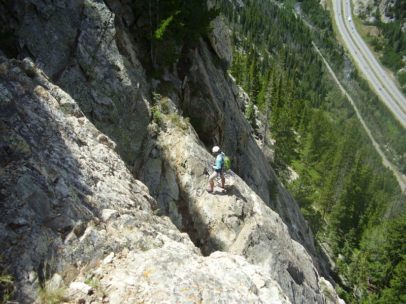 Lexie atop pitch 14.