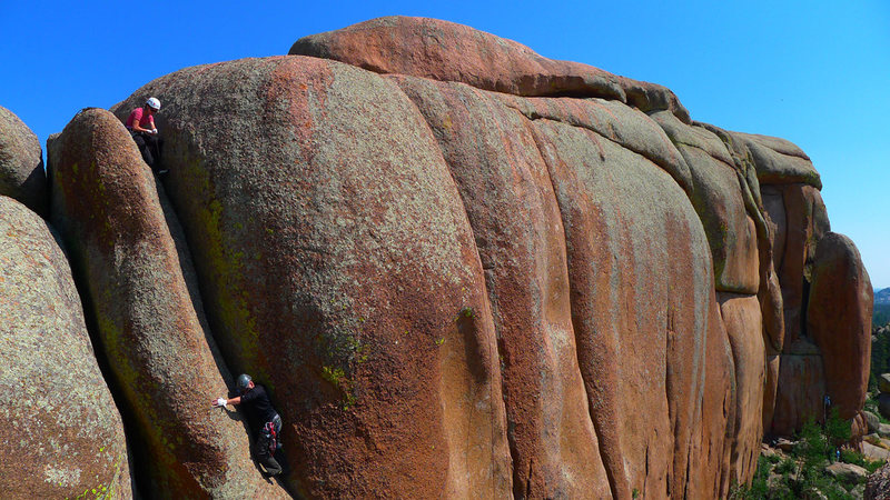 Climber on Joke (5.6).