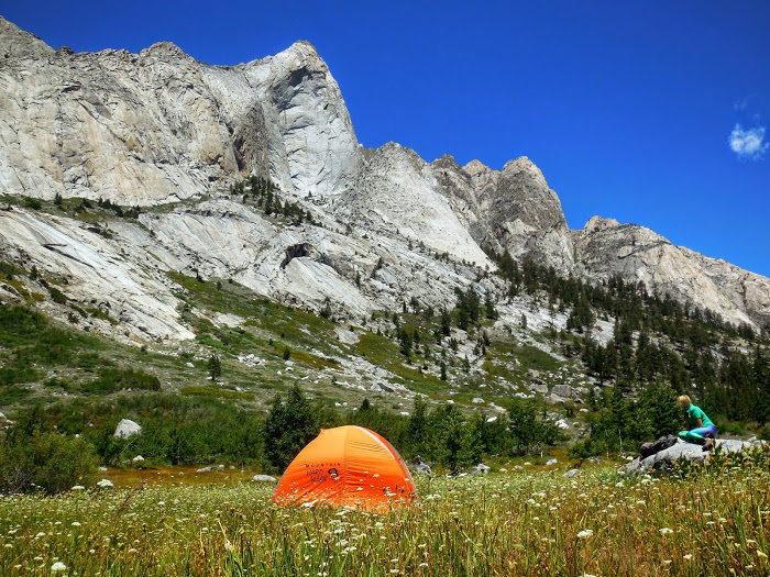 Beautiful meadow for a basecamp 