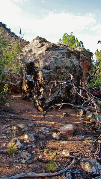 North and west faces of Diagon Boulder.