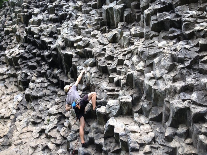 Getting RAD in Panama. Awesome columnar jointing.