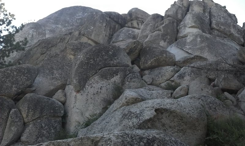 South & southeast faces featured.  These are the ones facing the trail.