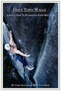 Book cover for Index Town Walls. Climber on the corner entrance move for Stern Farmer at the Lower Town Wall.