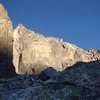 West ridge in the late afternoon sun in high summer