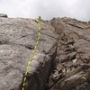 Whiskey is another fun slab climb on the at Red Gate.