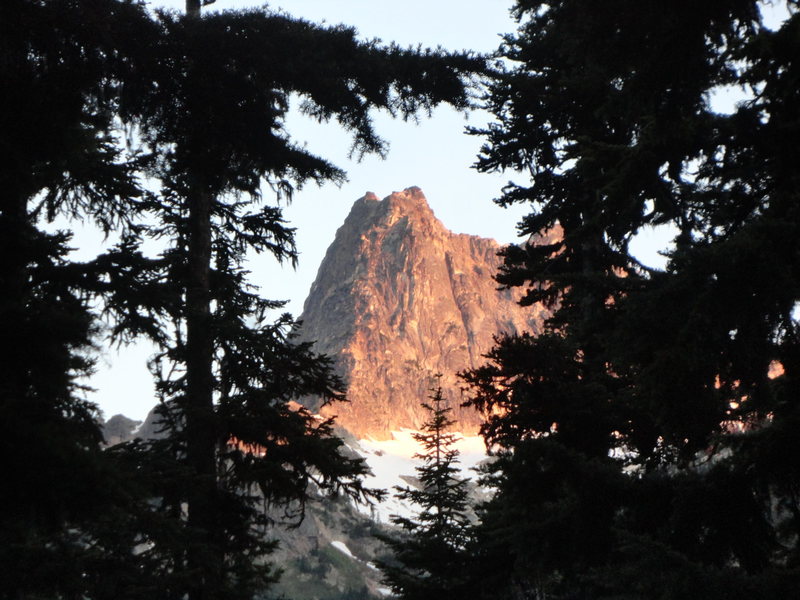 Alpenglow on Liberty Bell