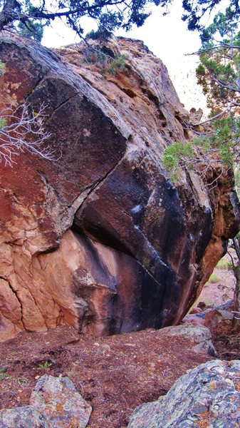 The south face of Goodbottom Rock.