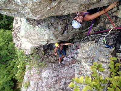 Rock Climbing in White Rocks, South Central PA