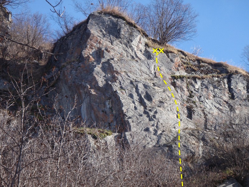 After the low crux on a smooth ledge this route is fun and easy to the top.