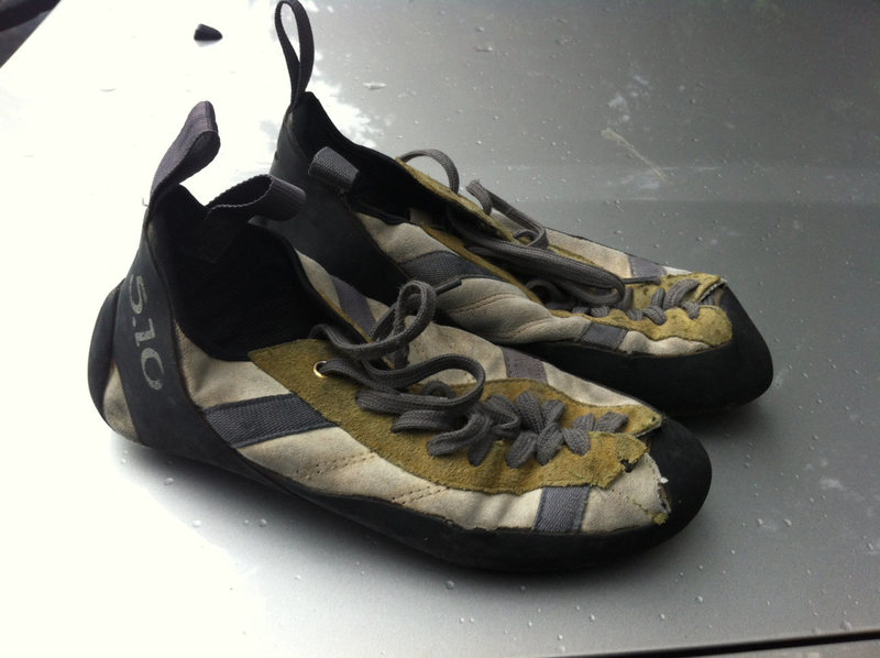 Found: 5.10 climbing shoes