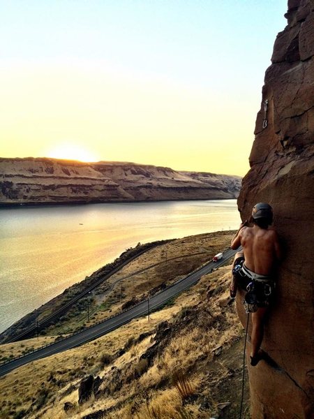 Brandon takes a sunset lap on "Loess Without You" <br>
<br>
Photo by Meghan Ash