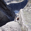 Top of the crux pitch.