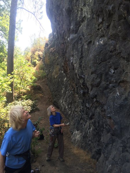 Local climbers at the main wall. It was great to meet people who have been climbing for so many years and are still out there enjoying it. 