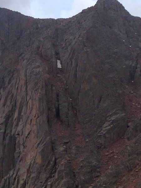 Unknown couloir below approach to TA, BA, and the Y.