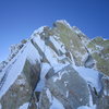 What may have been the crux pitch of the ridge, climbing this in crampons with bulky gloves was interesting, thought-provoking and very enjoyable...when I wasn't scared, if it's fair to say that for at least one moment this was the case.