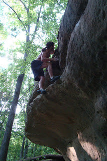 A local climber sending Skeleton. Photo credit The iLlustrated Man